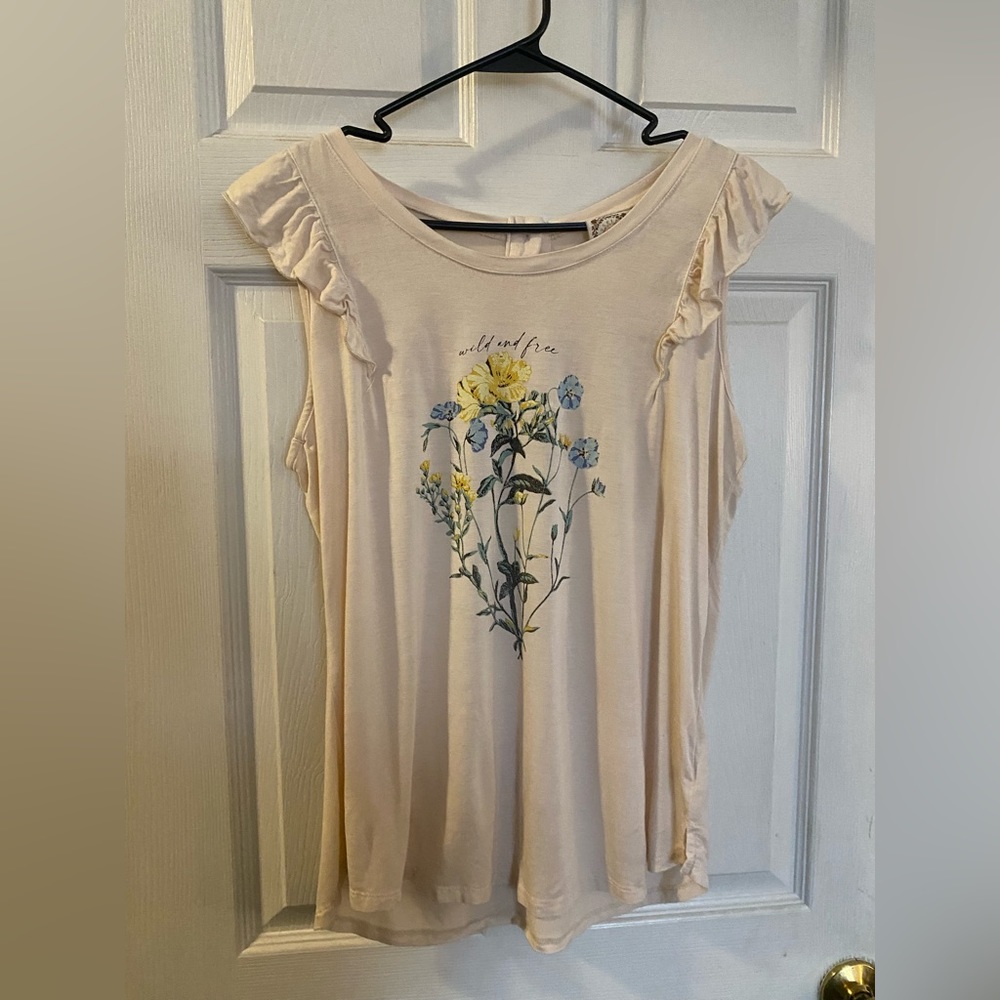 Cream colored tank top
